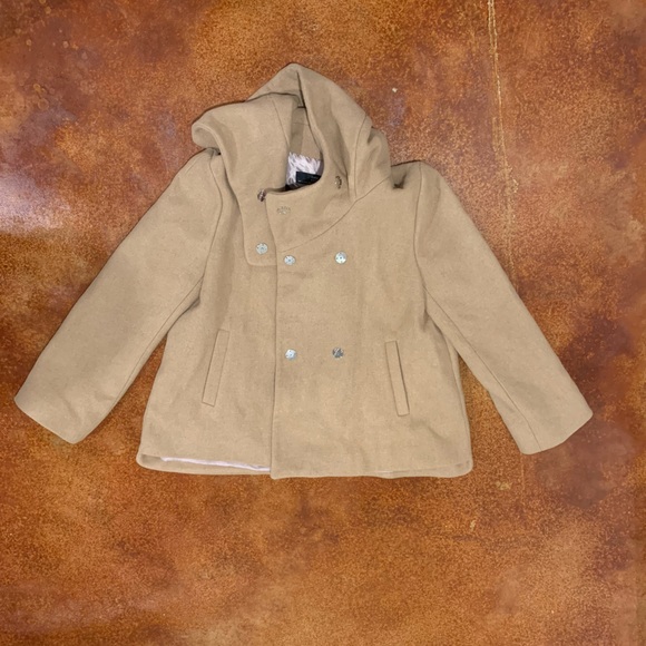 Zara Jackets & Coats Zara Solid Wool Coat Womens Size Xl